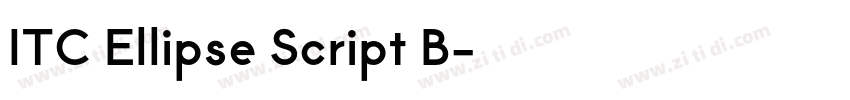 ITC Ellipse Script B字体转换 ITC Ellipse Script B字体转换